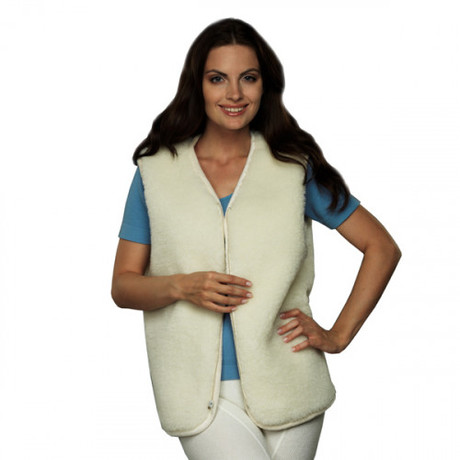 Жилет меховой односторонний овечья шерсть разм. 42-44 (белый)