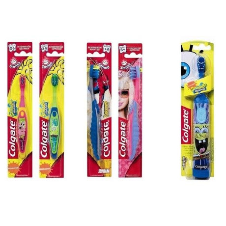 Зубная щетка детская COLGATE супермягкая (от 5 лет) электрическая