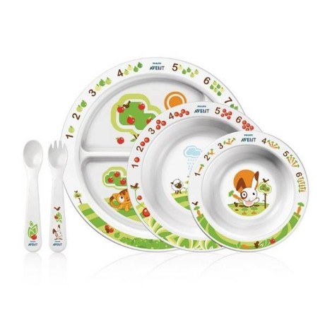 Набор AVENT для кормления (тарелка + вилочка + ложка) (с 6мес) (арт.6568 SCF716/00)