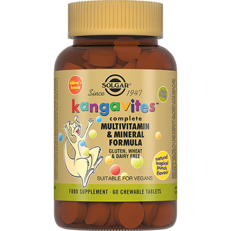 Кангавитес таблетки жевательные, 60 шт. (мультивитамины и минералы со вкусом тропических фруктов)
