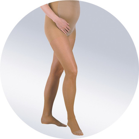 Колготы компрессионные 1-кл. для беременных прозрачные разм. L (беж.) (арт. 113)