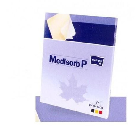 Повязка MATOPAT Medisorb P стерильная размер 10 х 10см, 3 шт.