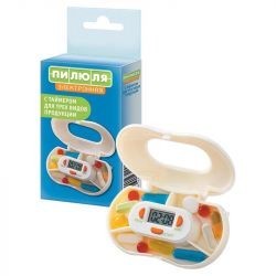 Таблетница Пилюля электрон. с таймером (3 отделения) (арт. 2023)