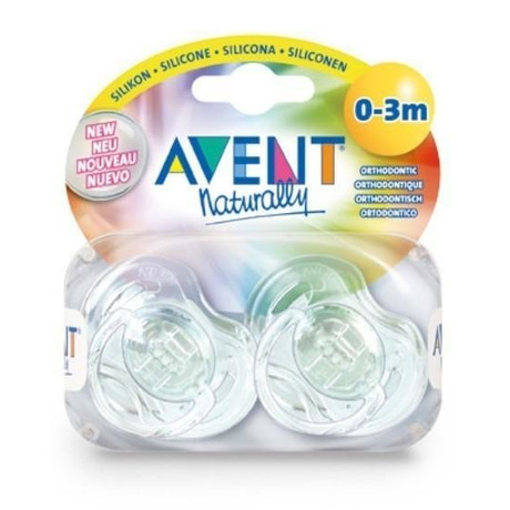 Соска-пустышка AVENT BPA-Free "Классика" силиконовая (с 0-6 мес.), 2 шт. (арт. 86137)