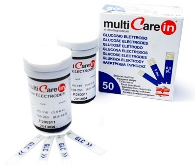 Тест-полоска MultiCare- in глюкоза, 50 шт.