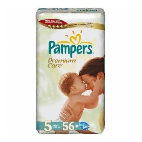 Подгузники PAMPERS Premium Care Junior (11-25кг), 56 шт.