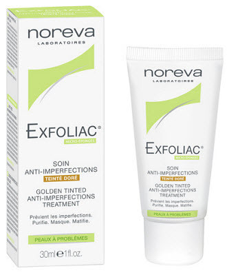 Крем NOREVA Exfoliac тональный для проблемной кожи 30 мл (золотистый)