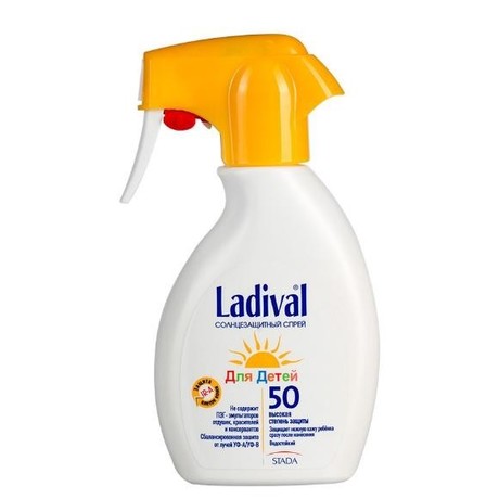 Спрей ЛАДИВАЛЬ солнцезащитный для детей SPF-50 200 мл