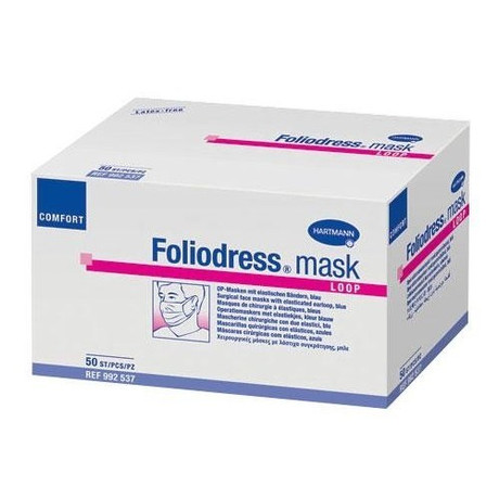 Маска медицинская FOLIODRESS MASKS Comfort loop на резинках