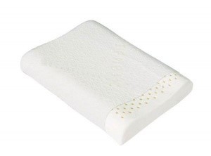 Подушка ортопедическая ТОП-204 под голову детская из натурального латекса с 2 валиками по 6 см