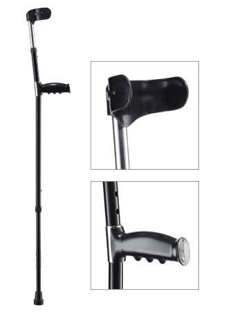 Костыли WR-321 канадка (черный двойная регулировка высоты) 1шт.