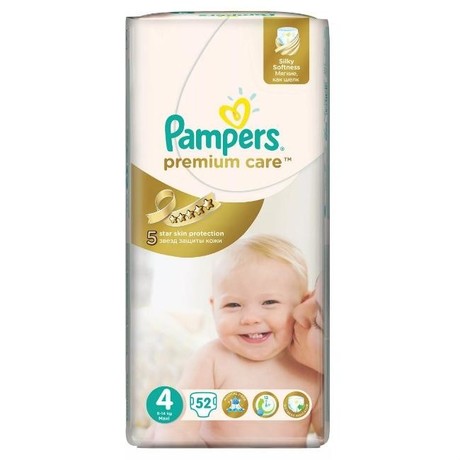Подгузники PAMPERS Premium Care Maxi (7-14кг), 52 шт.