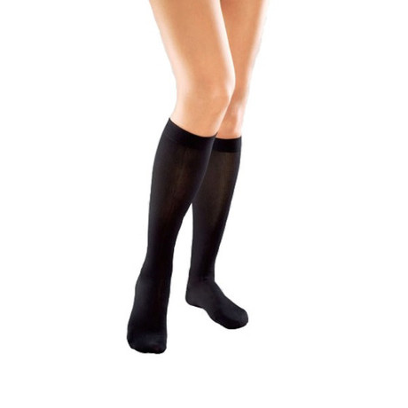 Гольфы компрессионные 1-кл. для женщин прозрачные разм. L (черн.) (арт. 1С100)