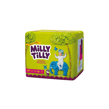 Подгузники MILLY TILLY Mini (3-6кг) дневные, 20 шт.