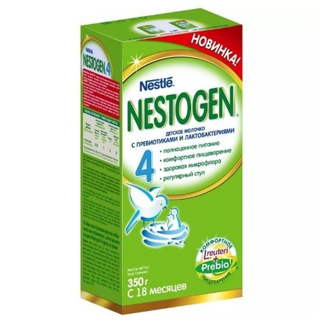 Смесь молочная НЕСТОЖЕН (Nestogen) 4 (с 18 мес.) 350 г,  2 шт.  с пребиотиками