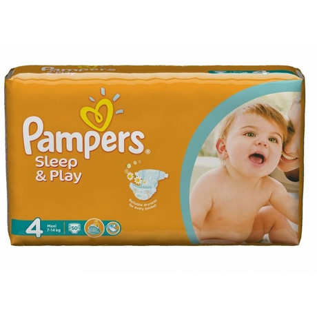 Подгузники PAMPERS Sleep & Play Maxi (7-14кг), 50 шт.