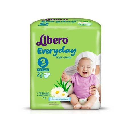 Подгузники LIBERO Comfort Fit ЭкоТек Midi (4-9 кг),  22 шт.