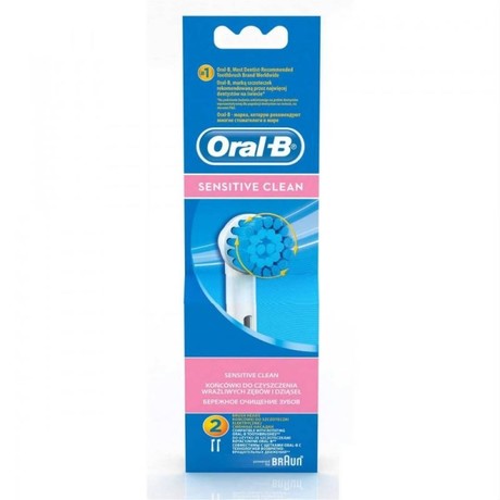 Насадка для зубной щетки ORAL-B д/электр. Sensetiv Бережное очищение зубов EBS17