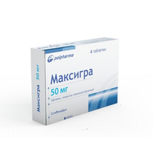 Максигра таблетки 50 мг, 4 шт.
