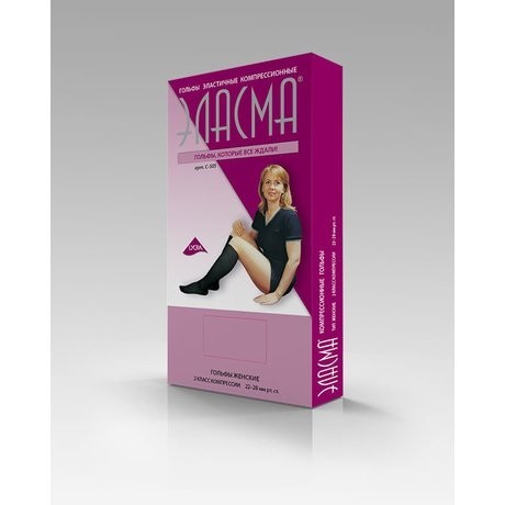 Гольфы ЭЛАСМА 2 класс компр. эласт. д/жен. разм. 2 (36-39см) (арт. C 505) беж.