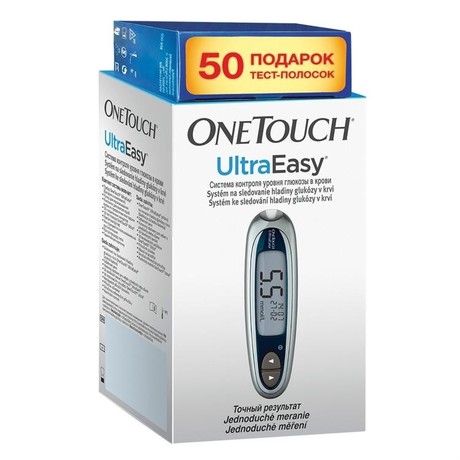 Тест-полоска EASY TOUCH глюкоза, 50 шт. х 2 + глюкометр
