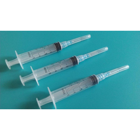 Шприц одноразовый с иглой 5мл (3-х комп.) Луер (игла 0,7х38) №100