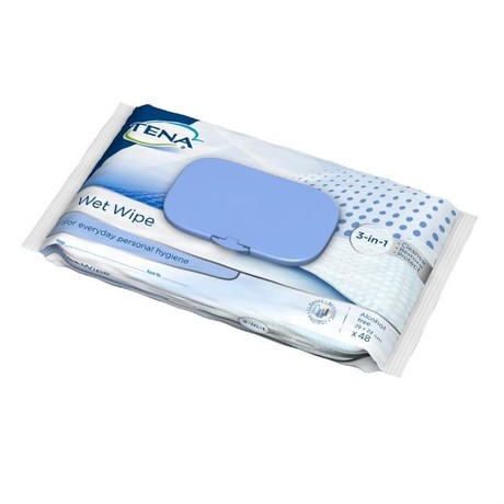 Полотенца TENA Wet Wipe влажные, 48 шт.