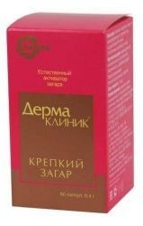 ДермаКлиник, Крепкий Загар капсулы 450 мг, 60 шт.