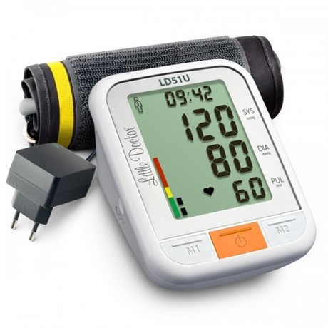 Тонометр LD-51U (автомат на плечо, адаптер, манжета 22-42см, память 2х90+сред., большой дисплей)