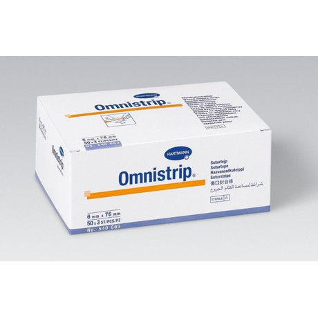 Лейкопластырь OMNISTRIP стерильный на первичные операционные швы 6мм х 76мм, 50 шт.