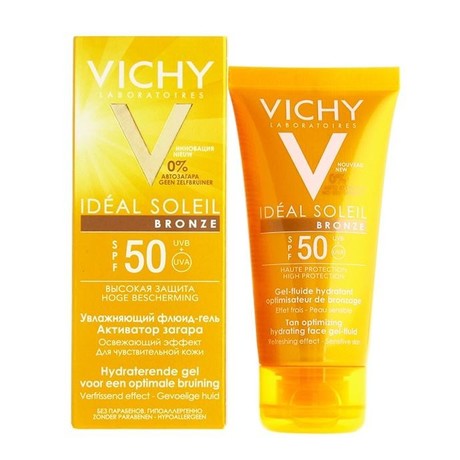 VICHY CAPITAL IDEAL SOLEIL бронза активатор загара флюид-гель SPF-50+ 50 мл