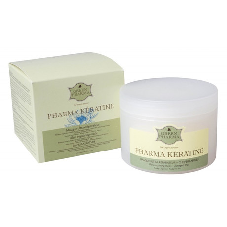 Маска косметическая GREEN PHARMA Фарма Кератин интенсивное восстановление для поврежденных и ослабленных волос 250 мл