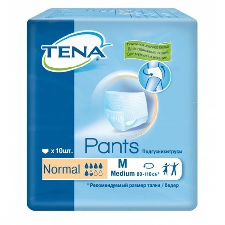 Подгузники-трусики для взрослых TENA Pants Normal Medium, 10 шт.