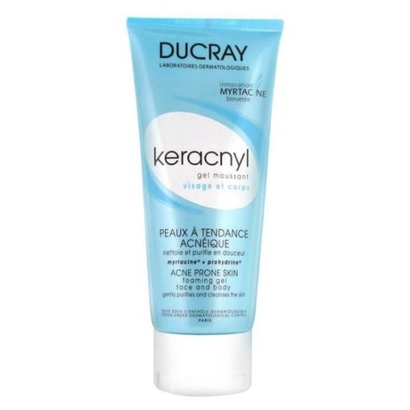 DUCRAY KERACNYL гель очищающий для лица и тела, 200 мл