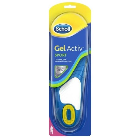 Стельки SCHOLL GELACTIV SPORT для занятий спортом для женщин, 2 шт.