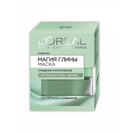 LOREAL МАГИЯ ГЛИНЫ для лица Очищение матирующая 50 мл