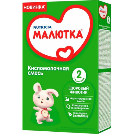Смесь молочная МАЛЮТКА 2 кисломолочная (с 6 до 12 мес.) 350 г