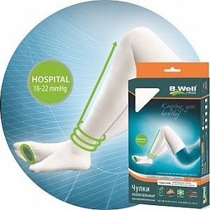 Чулки CARE компрессионные противоэмболические разм.3 (арт.JW-214) white