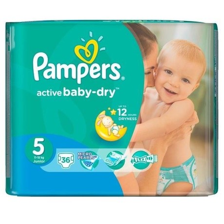 Подгузники PAMPERS Active baby Junior (11-18кг), 36 шт.