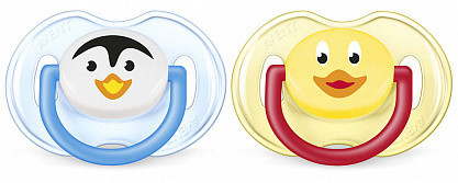 Соска-пустышка AVENT силиконовая Classic (0-6мес.), 2 шт.  (арт. SCF182/12)