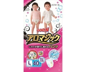 Подгузники-трусики GOON Aromagic L (9-14 кг), 40 шт. + 2