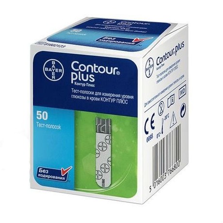 Тест-полоска Contour Plus, 50 шт. х 24