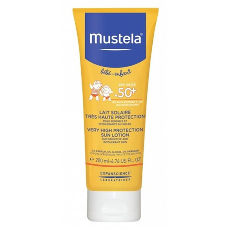 MUSTELA Bebe молочко солнцезащитное SPF-50 200 мл