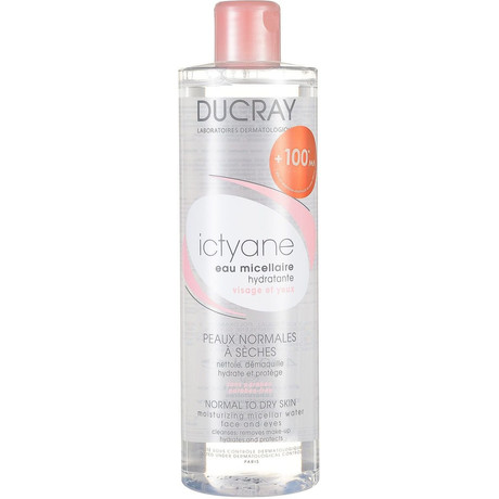 DUCRAY ICTYANE мицелярная вода увлажняющая для лица и тела, 400 мл