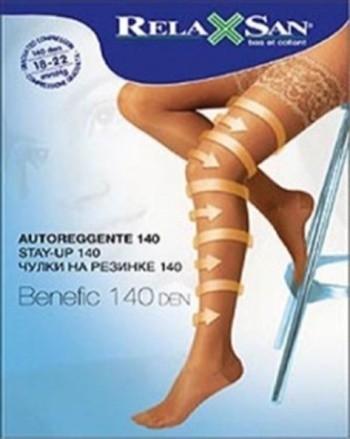 Чулки STAY UP Relaxsan лечебные антиварикозные 18-22 мм 140 den разм. 5 (тел.) (арт. 870)