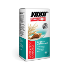 Кальций-Омега Плюс Уник капсулы 700мг, 60 шт.