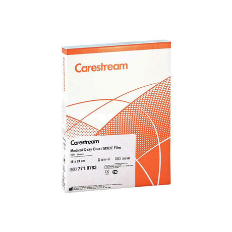 Пленка рентгеновская CARESTREAM МХG 18 х 24см лист, 100 шт.