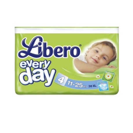 Подгузники LIBERO Everyday XL (11-25кг), 38 шт.