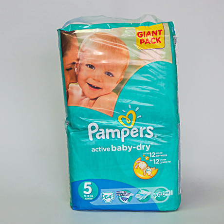 Подгузники PAMPERS Active baby Junior (11-25кг), 64 шт.
