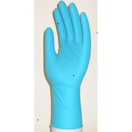 Перчатки смотровые нестерильные разм. S (нитрил. текстур. неопудр. особопрочн. MANUAL XN809), 25 пар, зел.